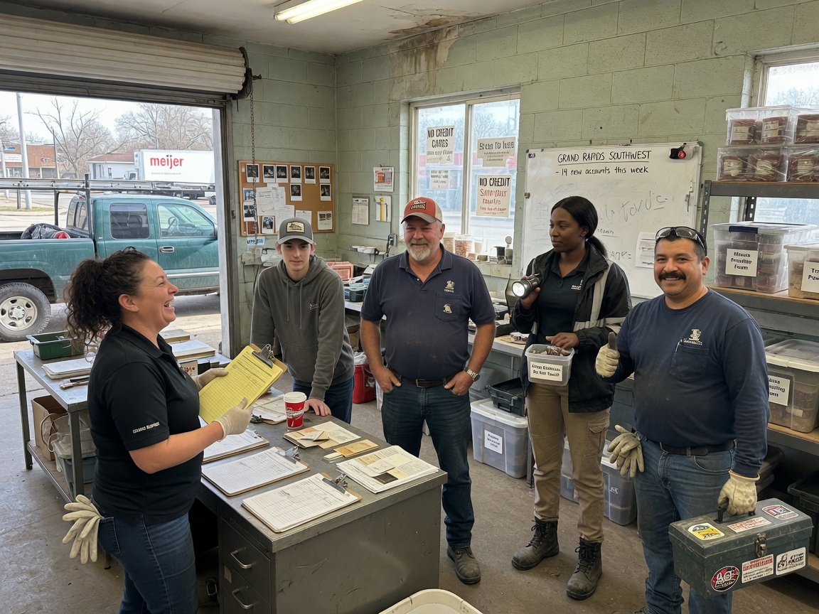 The Mouse Guard Minnesota  team at work in Grand Rapids